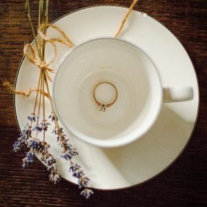 marriage proposal, engagement ring, rustic aesthetic, still life, engagement, flat lay, top view